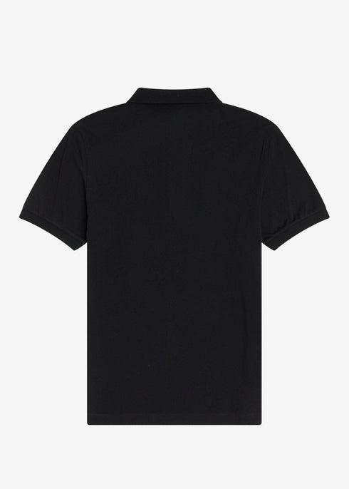 Fred Perry Polo Polo Uomo slim due bottoni Nero P24-FRED PERRYM6000-906-M - Francavilla Moda